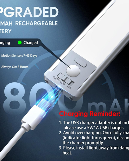 Luces recargable con sensor
