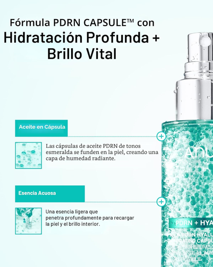 Suero facial en aerosol con brillo de colágeno